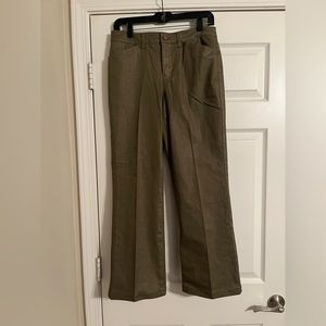 🐠Jones New York Women’s Signature Stretch Pants. Size 6. Shimmering Brown.NWOT.